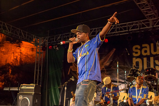 Seven Survivor of Tanzania performing at the 2014 Sauti za Busara Fest. Photo by Peter Bennett.