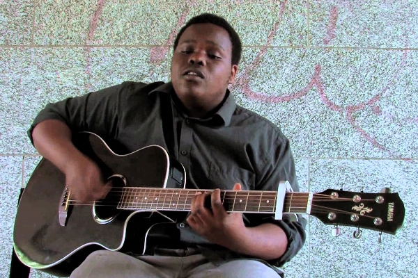 Malawian singer George Kalukusha.