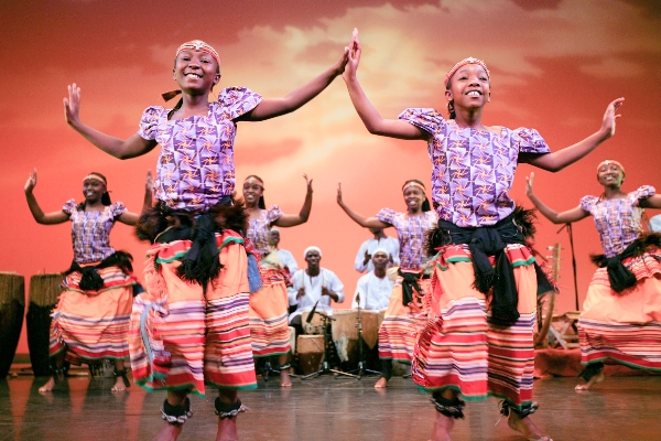 Ugandan traditional dancers. Photo: www.zeiterion.org