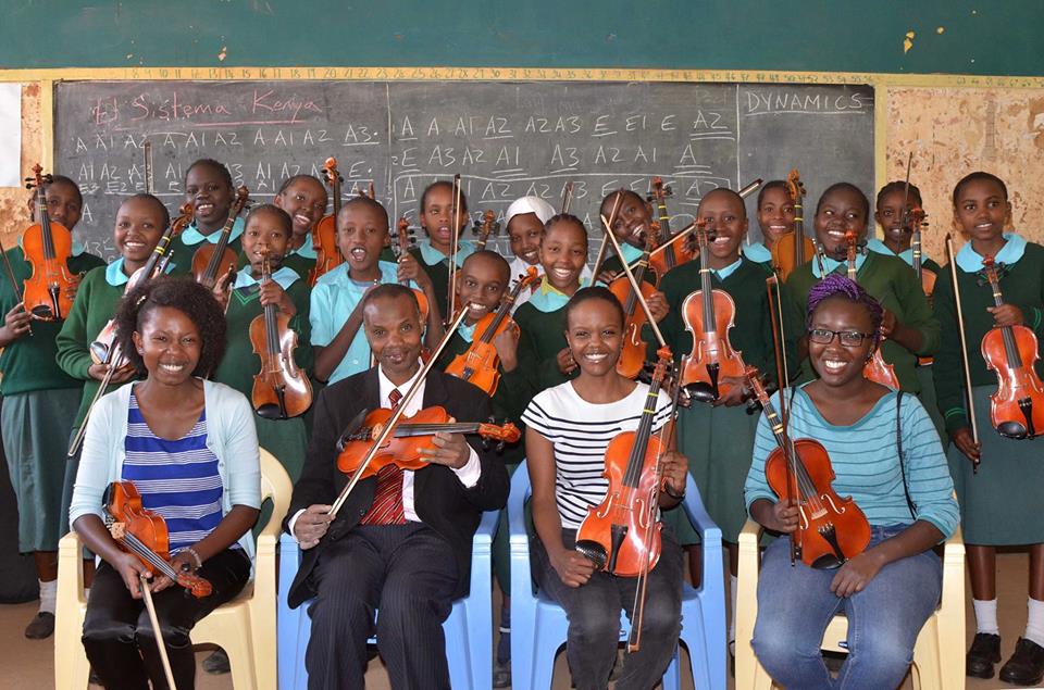 El Sistema Kenya members. Photo: El Sistema Facebook Page