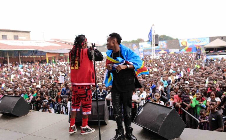Inoss B et Justin Kasereka au Festival Amani. Photo: Festival Amani