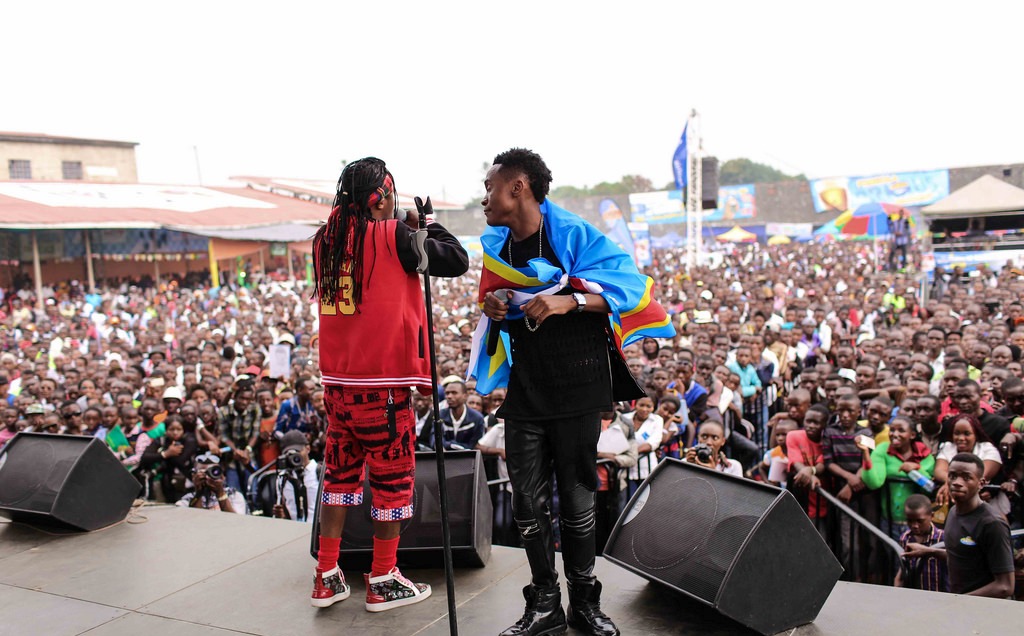 Inoss B et Justin Kasereka au Festival Amani. Photo: Festival Amani
