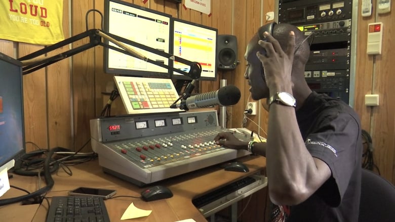 A radio presenter at work. Photo: www.vimeo.com