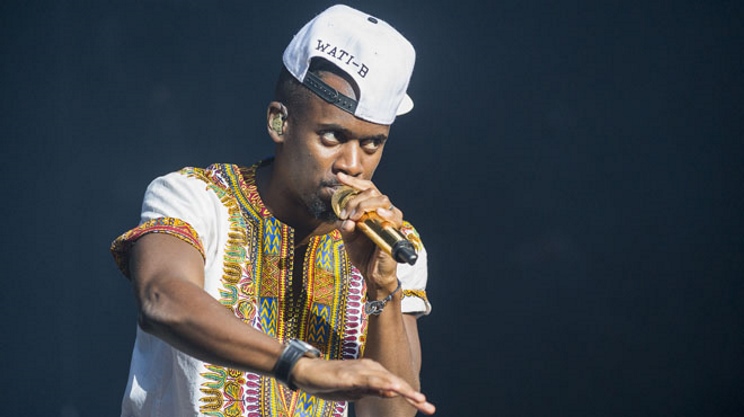 Le rappeur Black M sur scène