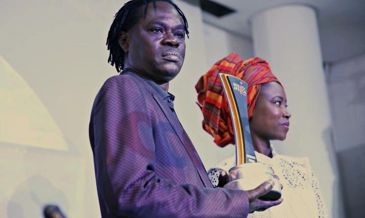 Baaba Maal et Aisha Deme lors de la cérémonie de remise du prix : (Photo) : Stéphanie Nikolaïdis.