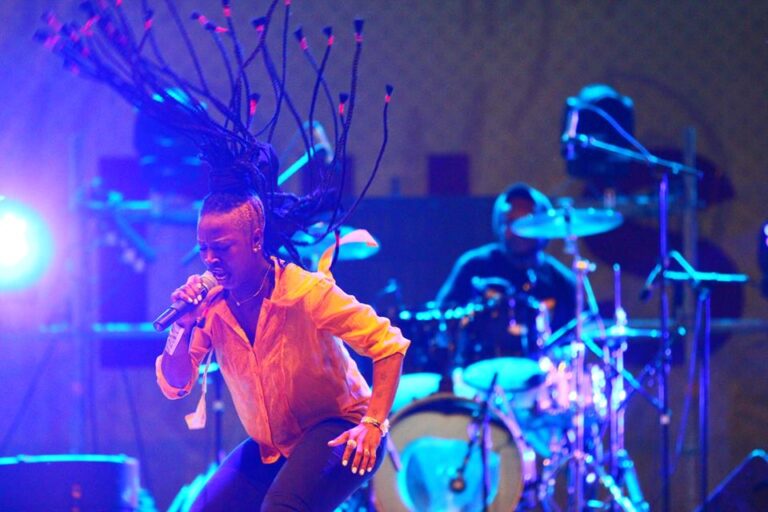 Dobet Gnahoré sur la scène du MASA 2018 (Photo) : Facebook Officiel.
