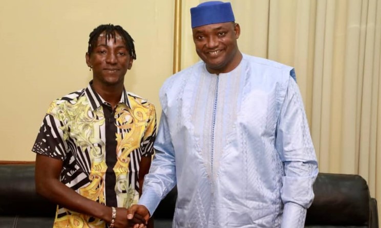 ST Da Gambian Dream met with President Adama Barrow to discuss the challenges faced by Gambian musicians.