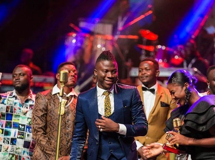 Le chanteur ghanéen Stonebwoy à AFRIMA 2018.