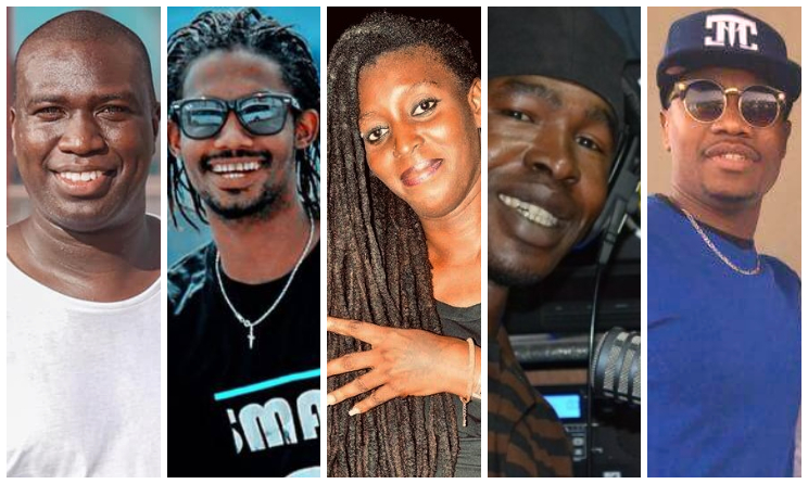 DJ Tal, Pape Sidy Fall, Fatim, Lamaye Sene et Y Dee.