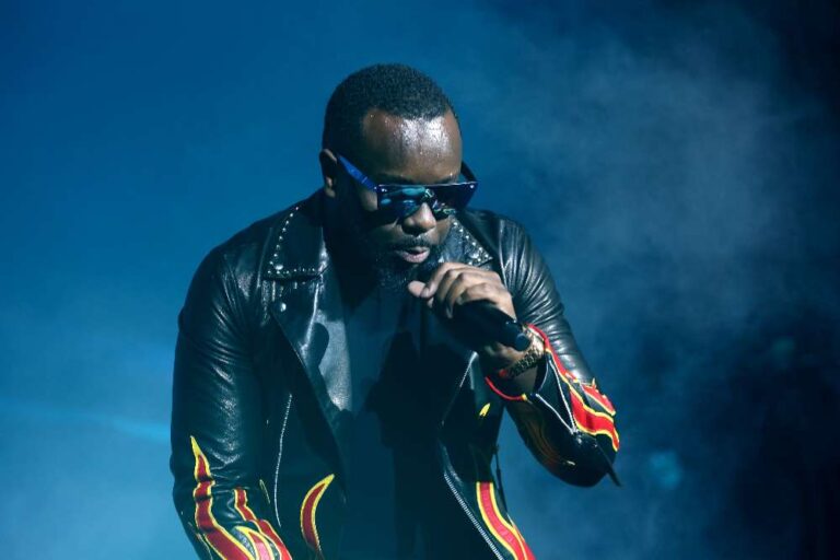 Gims pendant un concert en France (Photo) : La Rép des Pyrénées.