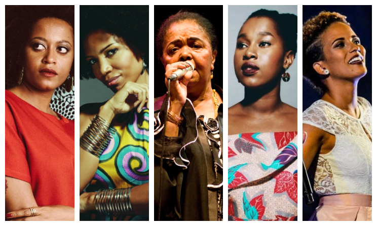 Sara Tavares, Lura, Cesaria Evora, Elida Almeida et Cremilda.