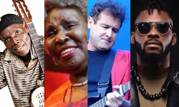 Oliver Mtukudzi, Dorothy Masuka, Johnny Clegg and DJ Arafat.