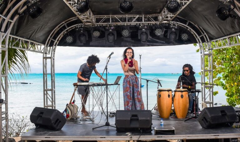 L'appel est est ouvert aux artistes professionnels suisses et internationaux de toutes les disciplines. Sur la photo, un concert du festival Kazou't à Maurice.
