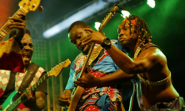 Le groupe ghanéen Santrofi lors de l'édition 2019 d'ACCES à Accra, au Ghana. (Photo ) . So Fraiche