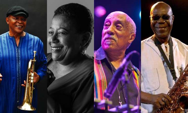 Hugh Masekela, Sibongile Khumalo, Mulatu Astakte and Manu Dibango.