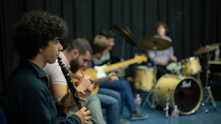 Jeunes musiciens au Centre Culturel International de Hammamet (Photo) : Facebook Officiel
