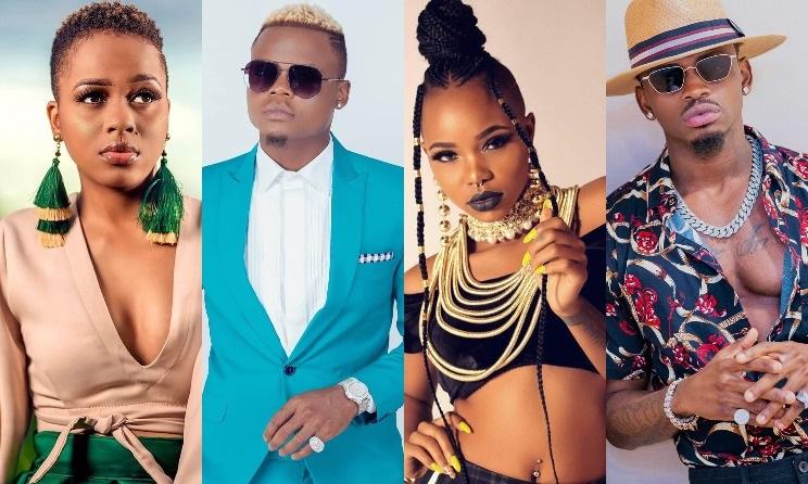 Nandy, Harmonize, Rosa Ree et Diamond Platnumz.