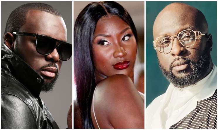 Maître Gims, Aya Nakamura et Barack Adama.
