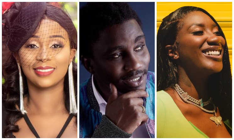 Adiouza, Wally Seck et Aya Nakamura.
