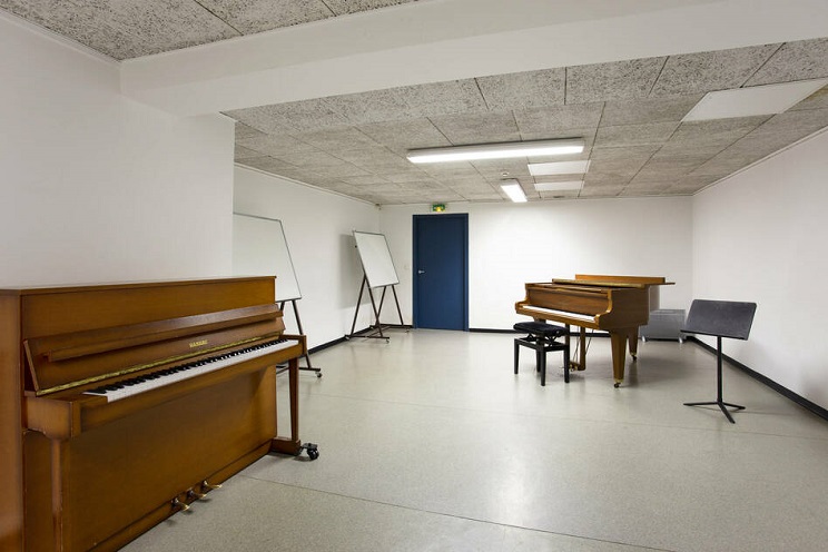 Salle de répétition et de danse à la Cité internationale des arts. (Photo) : Maurine Tric.