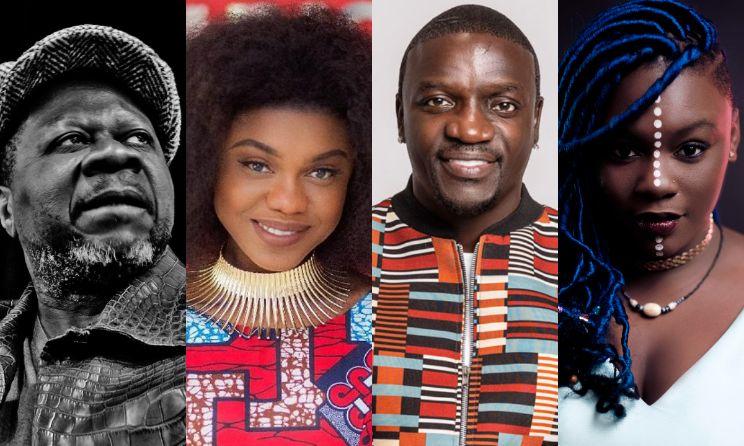 Papa Wemba, Becca, Akon, et Amanda Black.