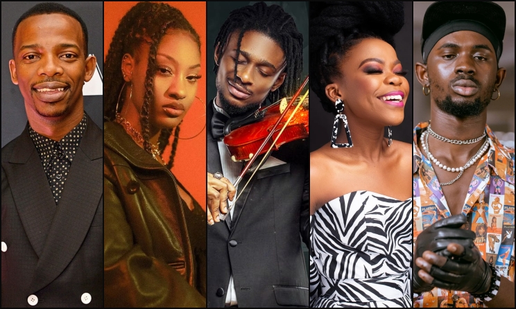 Zakes Bantwini, Tems, KS Bloom, Nomfundo Moh and Black Sherif.