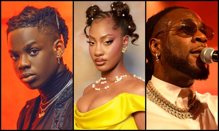 (Photo) : Rema, Tems et Burna Boy.
