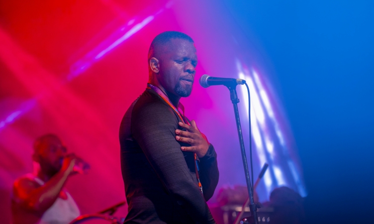 BCUC frontman Jovi during the South African band’s performance at ACCES 2022. Photo: @jozeyphotography