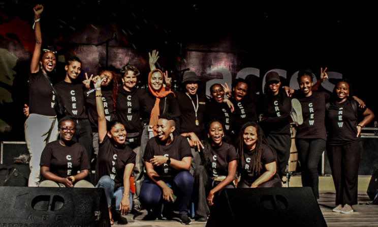 Des stagiaires de Gender@Work lors de l'édition 2022 d'ACCES à Dar es Salaam, en Tanzanie. Photo de l'événement : Music In Africa