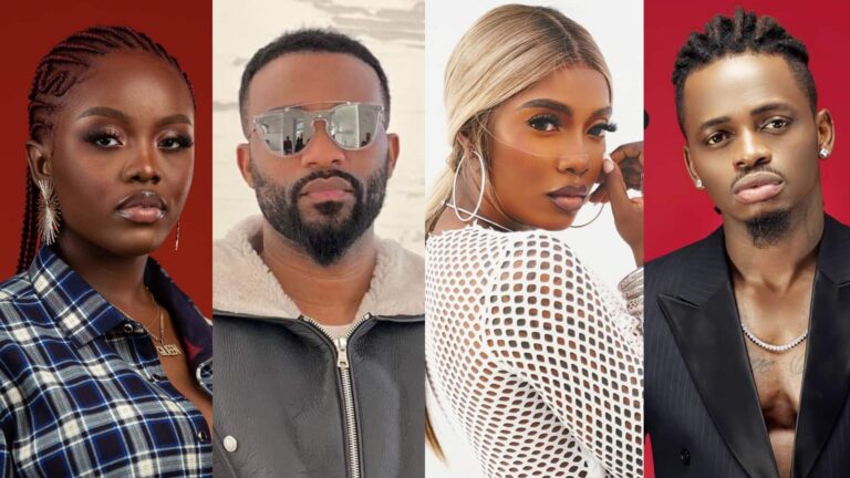 (Photo) : Gyakie, Fally Ipupa, Tiwa Savage, Diamond Platnumz