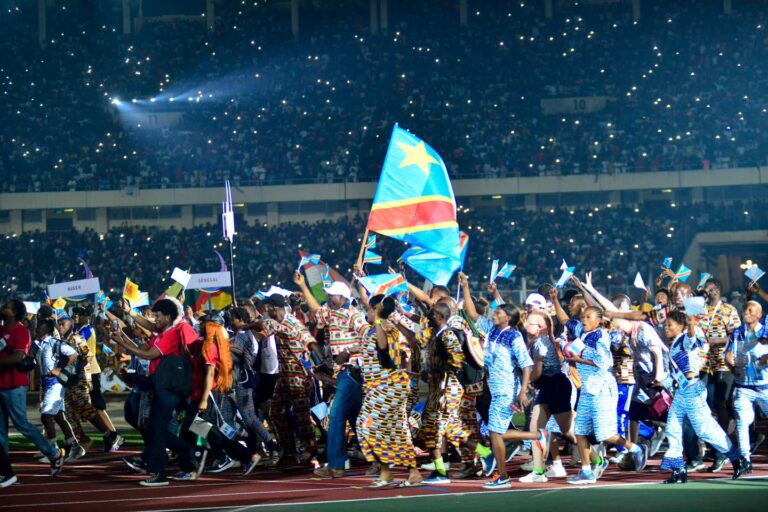 (Photo) : Athlètes et artistes congolais lors de la cérémonie d’ouverture