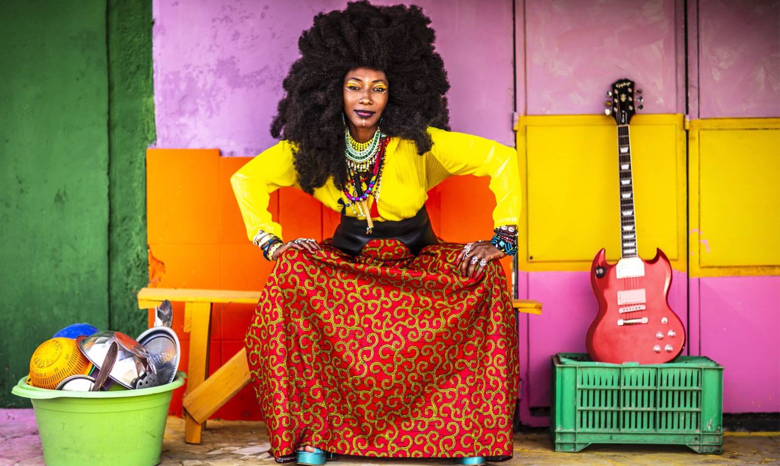 (Photo) : la chanteuse Fatoumata Diawara, pensionnaire de Wagram Music.