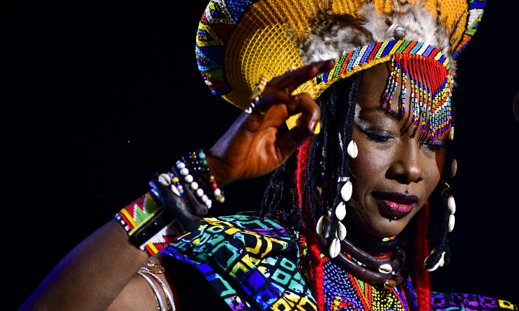 Fatoumata Diawara performing at the Standard Bank Joy of Jazz Festival 2025 in Johannesburg in September.