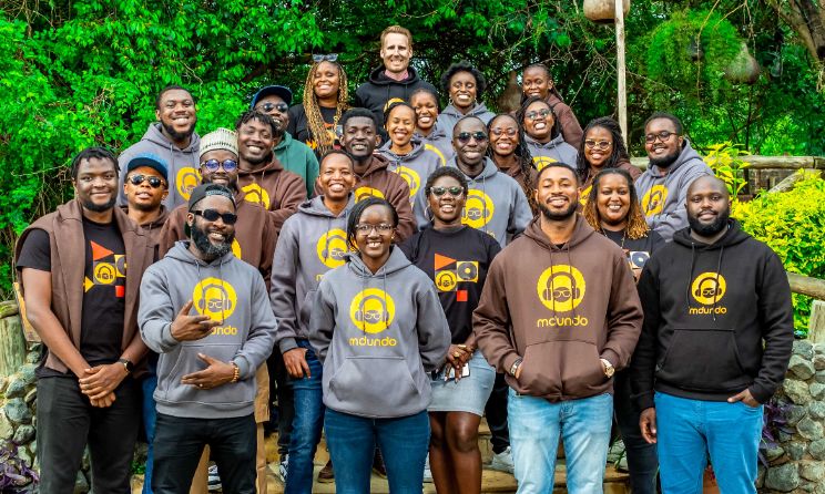 Mdundo staff in a group photo.