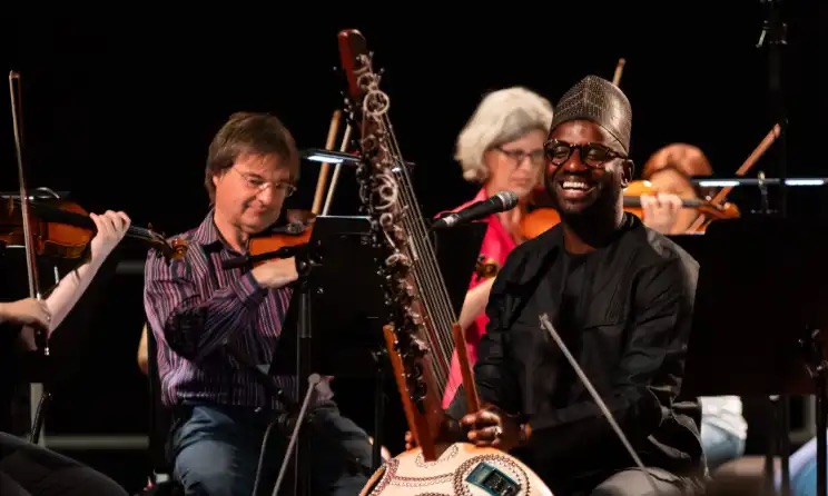 Seckou Keita playing the Kora. Photo: Leighanne Evelyn