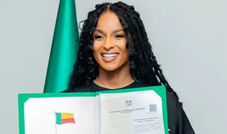 La chanteuse américaine Ciara a officiellement obtenu la nationalité béninoise.